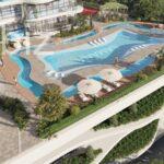 Dubai'nin Al Barari semtinde, 100m2 havuz manzaralı 2+1 daire. No.2905