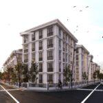 Modern residential complex by the sea in Buyukcekmej, suitable for obtaining citizenship