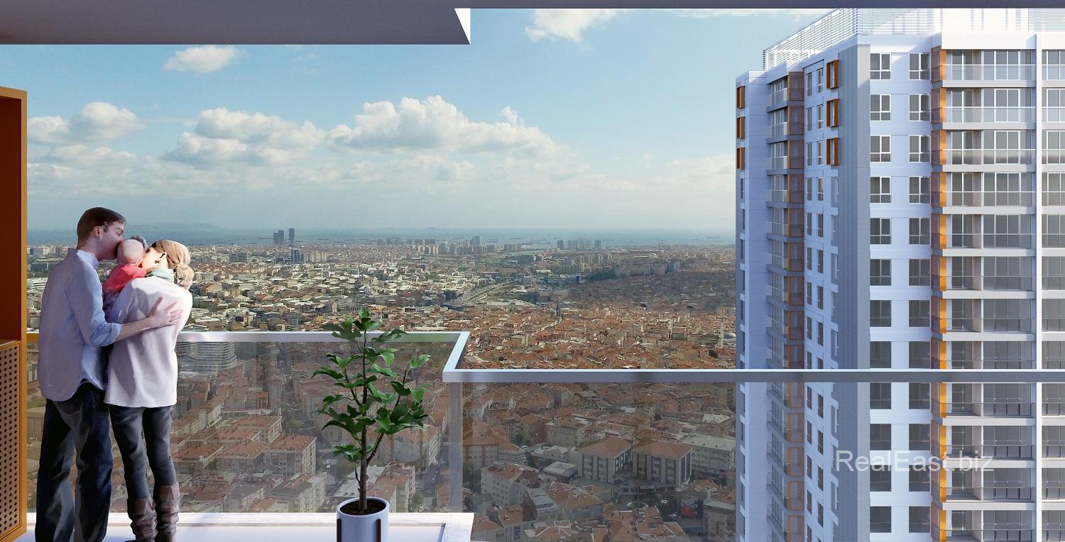 Modern 2+1 Apartment with Panoramic Views in Istanbul