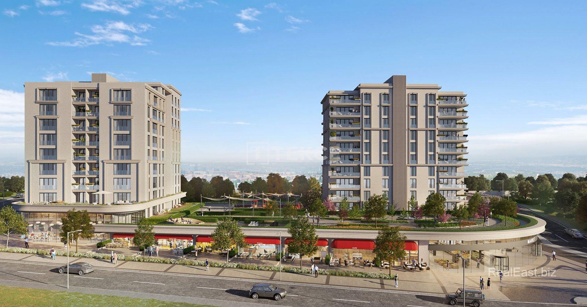 Modern Apartments in Basaksehir with Pool Access
