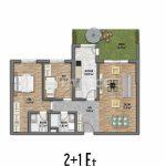 Современная квартира с просторной крышей в Бейликдюзю, Стамбул №7492