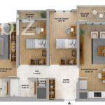 Современная 3+1 квартира в Авджыларе, Стамбул №7530