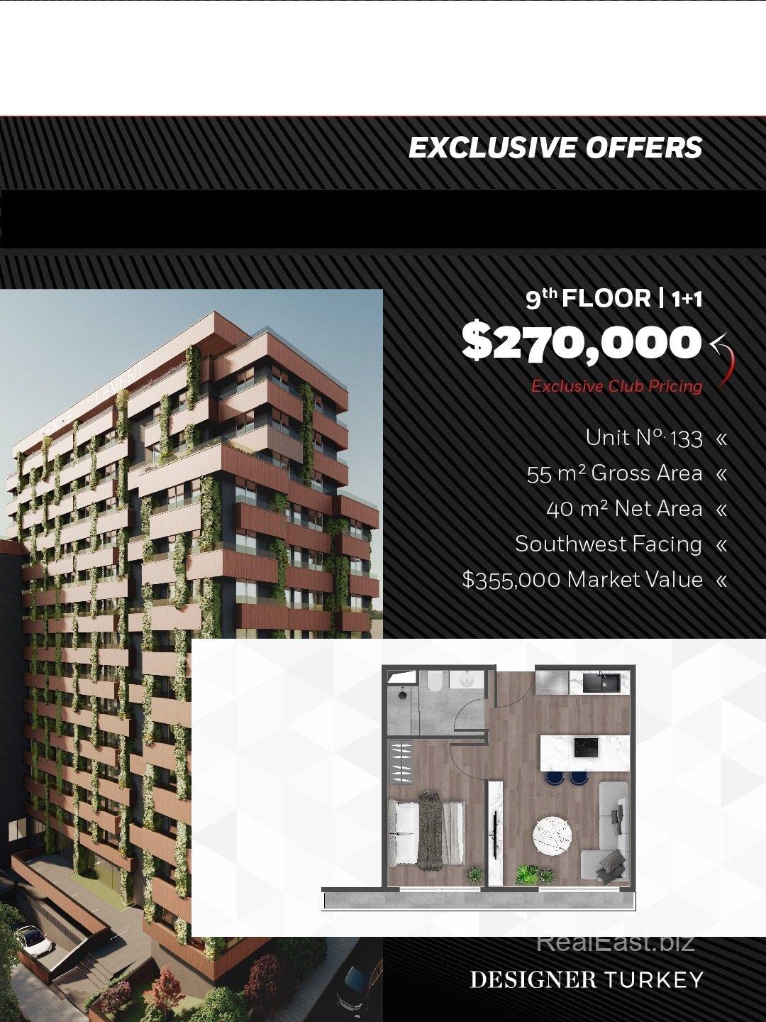 Modern 1+1 Apartment in Kâğıthane, Istanbul