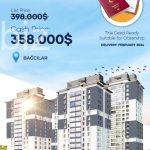 Стильная квартира 2+1 в центре Бағыджлара, Стамбул №7954