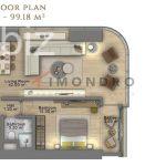 Stunning Apartment with Sea View in Central Istanbul (Listing No: 8505)