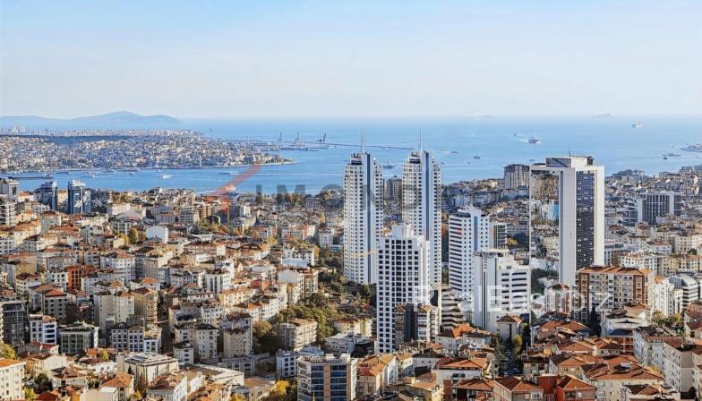 Spacious Apartment with Stunning Sea Views in the Heart of Sisli, Istanbul